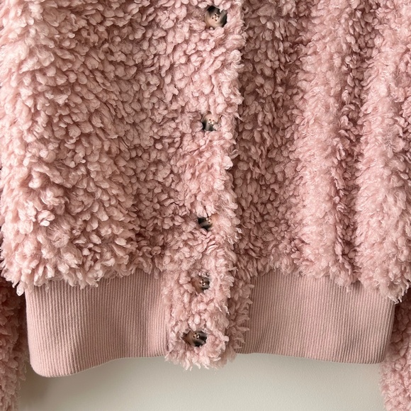 Love Chemiztry Pink Sherpa Faux Fur Fuzzy Teddy Jacket - Picture 8 of 16